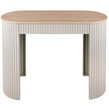 Leitmotiv Bež metalni pomoćni stol 40x100 cm Estriado – u