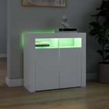  Komoda s LED svjetlima bijela 80 x 35 x 75 cm | Eponuda.com