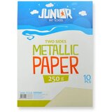 Junior jolly Metallic Paper, papir metalik, A4, 250g, 10K, odaberite nijansu Krem Cene