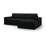Micadoni Crna sklopiva kutna garnitura od bouclé tkanine (s desnim kutom) Jodie – Home | shoptok.hr