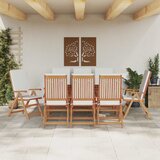  Vrtna stolica 8 pcs Smeđa i bijela 57 x 71,5 x 104 cm | shoptok.hr
