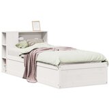 vidaXL Okvir kreveta bez madraca bijeli 90 x 200 cm masivna borovina | shoptok.hr