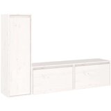 TV omarica 3 kosi bela trdna borovina, (20729993) | Shoptok.si