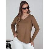 DStreet Bluzka damska oversize VAVLSTYLES gładka kamelowa | Eponuda.ba