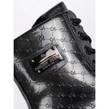 Shelvt Black patent leather girls' lace-up ankle boots | Shoptok.si