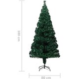  Umjetno božićno drvce sa stalkom zeleno 180 cm optička vlakna | shoptok.hr