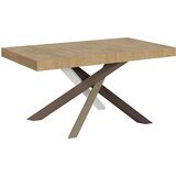 Itamoby   Volantis (90x160/420 cm) - hrast, barva nog: bela, rjava - raztegljiva jedilna miza, (20842033) Cene