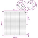  Venecijanska roleta Bijela 150 x 160 cm 35 mm | shoptok.hr