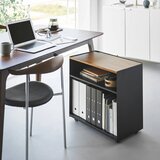 YAMAZAKI Crni metalni regal na kotačima 60x59x35 cm Tower – | shoptok.hr