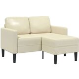SOFA 2-sjed s ležaljkom u obliku slova L krem umjetna koža | shoptok.hr