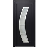 PVC ulazna vrata KF740 Dubrovnik (DIN graničnik: Desno, D x Š x V: 70 x 1.100 x 2.100 mm, Antracit) u