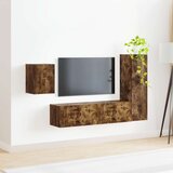  Komplet TV omaric 4 pcs Dimljeni oreh Konstruiran les - - Rjava - 61.6 - 30 x 31 x 100 cm - 2025-vidaXL-Uvoz_2 | Shoptok.si