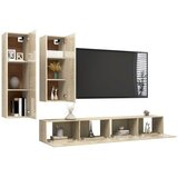  4-dijelni set TV ormarića boja hrasta sonome konstruirano drvo | shoptok.hr