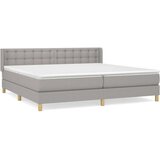  Krevet box spring s madracem svjetlosiva 160x200 cm tkanina | shoptok.hr