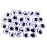 Junior crafty eyes kraft oči oval trepavice 12 x 16mm 30k ( 137088 ) | ePonuda.com