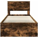  Krevetna konstrukcija Dimljeni hrast 90 x 200 cm Smeđa 93 x 210 x 90 cm | Shoptok.si