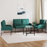  Setovi sofa 3 pcs Tamnozelena 115 x 56 x 80 cm Šperploča | shoptok.hr