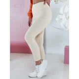 DStreet Legginsy damskie z wysokim stanem ACTIVIS bieałe | shoptok.hr