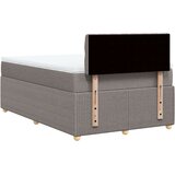 vidaXL Box spring postelja z vzmetnico taupe 120x200 cm blago, (21291527) | Shoptok.si