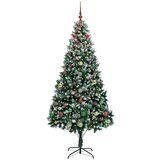 vidaXL Umestno božično drevo Zelena 240 cm PVC, jeklo in plastika | Shoptok.si