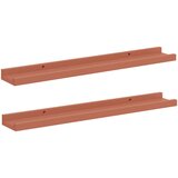  Polica na zidu 2 pcs Crvena 60 x 9 x 3 cm Konstruirano drvo | Eponuda.com