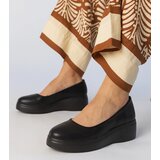 Gemre Black platform derby shoes made of eco-leather Huron | Shoptok.si