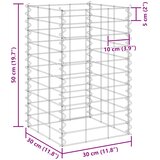  Gabionske gredice 4 kom 30 x 30 x 50/100/150/200 cm željezne | Eponuda.com