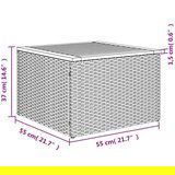  13-dijelni set vrtnih sofa s jastucima poliratan crni | shoptok.hr