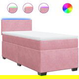 Maison Chic Box spring postelja - Vzmetna postelja z vzmetnico roza 100x200 cm žamet SL4182, (21888510) | Shoptok.si