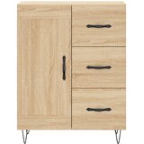  Komoda boja hrasta sonome 69,5x34x90 cm od konstruiranog drva Smeđa | shoptok.hr