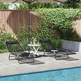  Sklopiva ležaljka za sunčanje 2 pcs Crna 182 x 55 x 85,5 cm | shoptok.hr