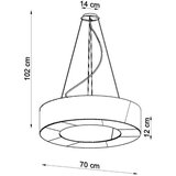  Lestenec SATURNO SLIM 70 bela, (21348245) | Shoptok.si