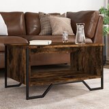 Furnova Klubska mizica dimljeni hrast 75x51x40 cm inženirski les, (21913895) | Shoptok.si