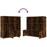 Ormarić za knjige boja dimljenog hrasta 98 x 30 x 98 cm | shoptok.hr