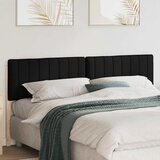  Tapecirani uzglavlje Smeđa i crna 200 cm Čvrsto borovo drvo | shoptok.hr
