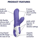Satisfyer Vibrator sa dodatkom za klitoris, 12 funkcija, Ljubičasti | Eponuda.com