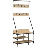  The Living Store Regal za oblačila s prostorom za čevlje son. hrast 80x40x184 cm - Regal Za Oblačila, (21442734) | Shoptok.si