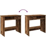 vidaXL Pisalna miza starinski les 80x40x75 cm inženirski les | Shoptok.si