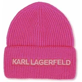 Karl Lagerfeld Otroška kapa vijolična barva