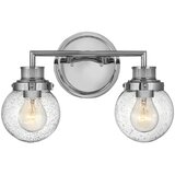Lesnina XXXL Quintiesse QN-POPPY2-PC-BATH Zidno svetlo za kupatilo POPPY 2xE27/60W/230V IP44 polirani hrom Cene