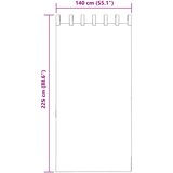 Voile zavjese s petljama 2 kom pijesak 140x225 cm | Shoptok.si