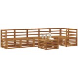  Sekcijska garnitura 7 pcs Prirodna Čvrsto drvo akacije | shoptok.hr