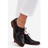 Zazoo Women's Leather Elegant Lace-up Shoes 4238 Black | shoptok.hr