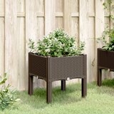  Vrtna sadilica s nogama smeđa 40 x 40 x 42 cm PP | Eponuda.com