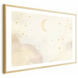  Plakat - Starry Night 90x60 Zlatni okvir s margom | shoptok.hr