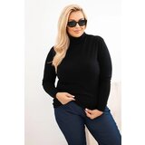 Kesi Włoski Plus Size women's sweater in a classic cut black Cene