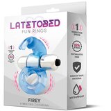 LATETOBED Firey Vibrating Penis Ring with Rabbit Blue | Shoptok.si