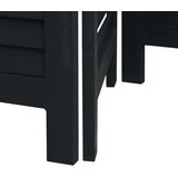 vidaXL Sobna pregrada s 5 panela crno od masivnog drva paulovnije | shoptok.hr