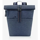 Reisenthel Rolltop Herringbone Dark Blue Nahrbtnik Modra