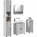  Set namještaja za kupaonicu 4 kom. Siva Sonoma 61 x 35 x 64 cm | shoptok.hr